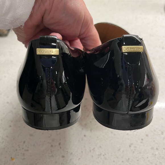 Calvin Klein Black Patent Leather Loafers - Picture 3 of 5